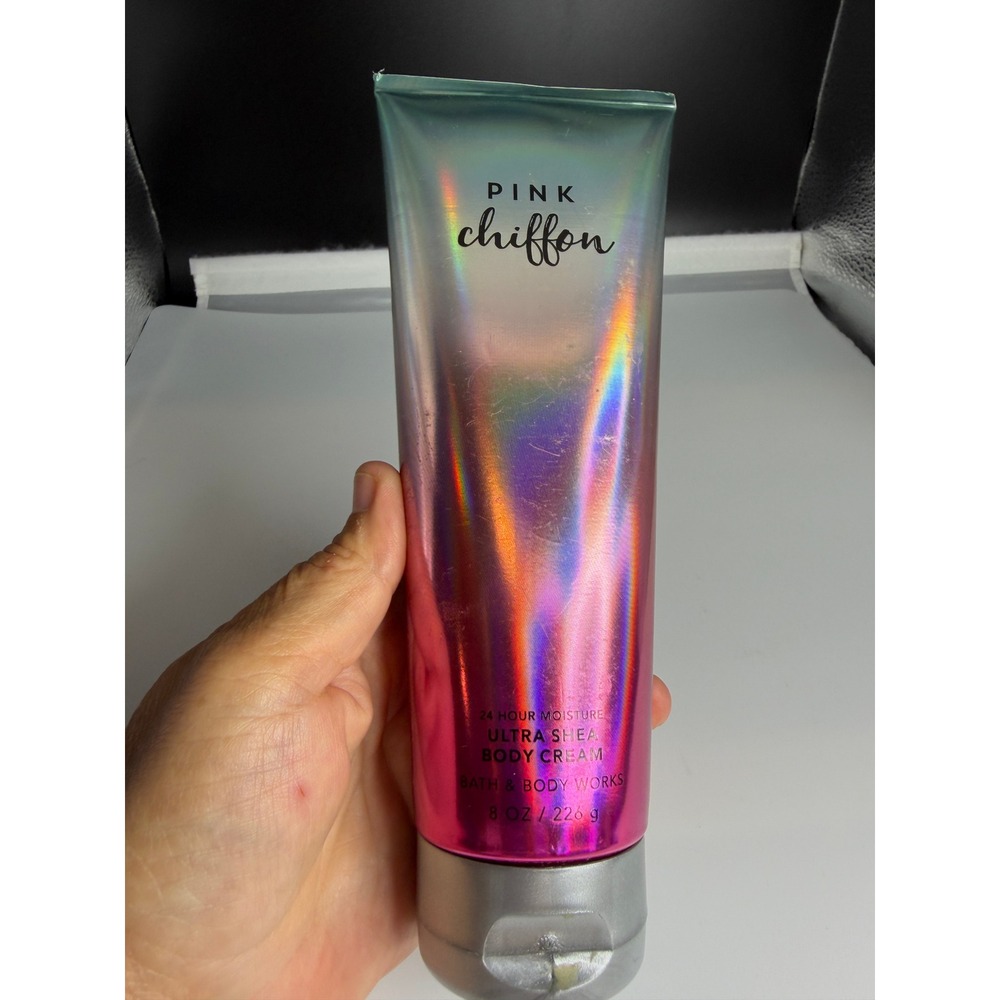 Bath & Body Works Pink Chiffon Ultra Shea Body Cream 8 oz 24 Hour Moisture Tube